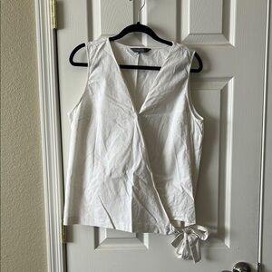 Market & Spruce linen top, size L